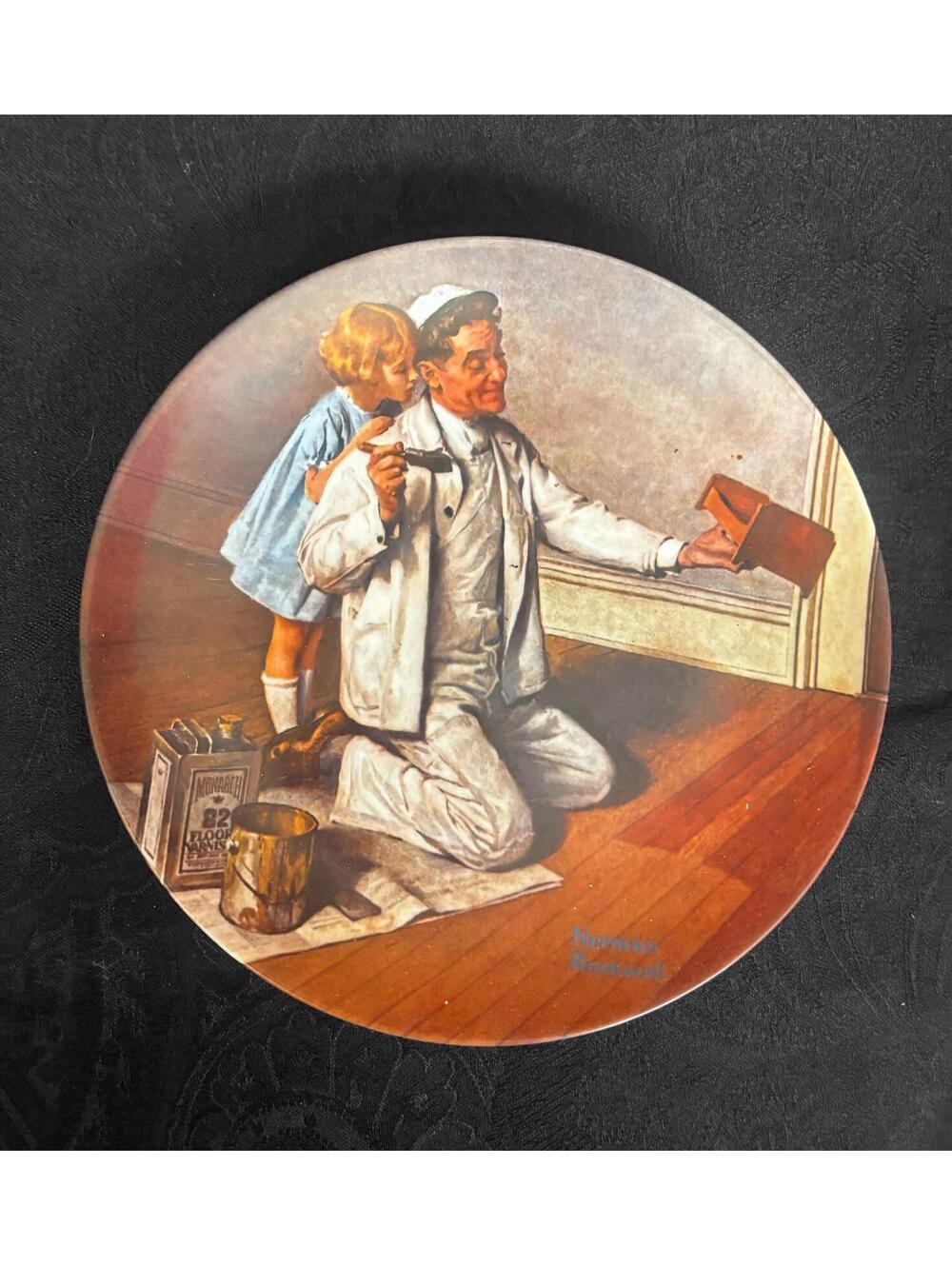 Knowles Fine China Decorative Plate - The Painter by Norman Rockwell